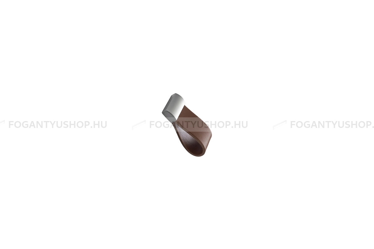 FURNIPART Bútor fogantyú - STRAP - furattáv 16 mm - Szálcsiszolt - konyak 105/66 - Alumínium - Egy méretben gyártott színes fém bútorfogantyú