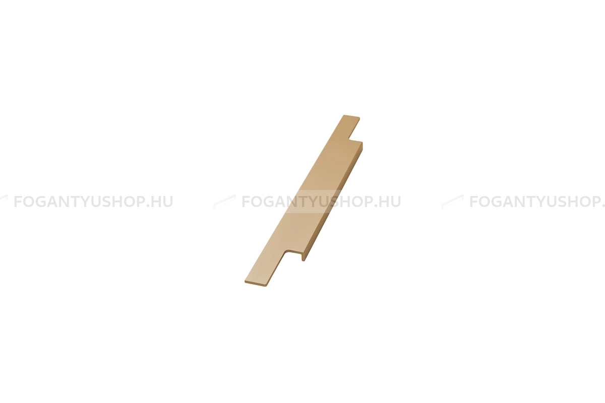 FURNIPART Fogantyú - TRIM marható - 1 furatos - Csiszolt sárgaréz 31 - Alumínium - Bútorajtó élébe marható, süllyeszthető színes fém fogantyú