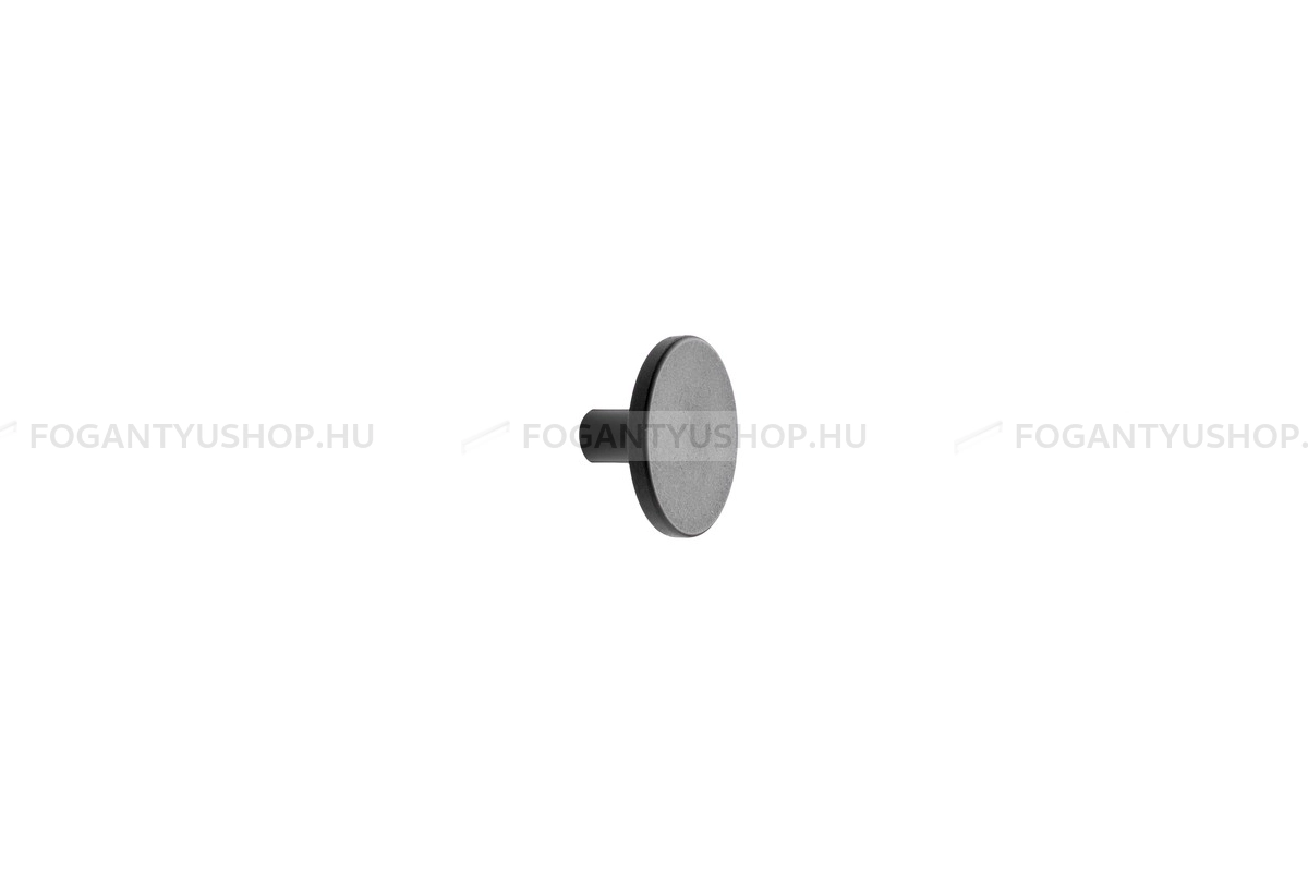 FURNIPART Bútorgomb - PLATO műanyag - 1 furatos - Fekete 86 - Műanyag - Műanyag gombfogantyú, bútorgomb (szögletes, kerek)