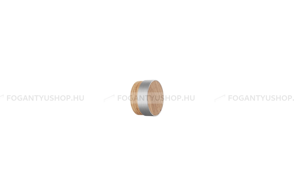 FURNIPART Bútorfogantyú - RADIO - 1 furatos - Lakkozott tölgy - szálcsiszolt 052/66 - Fa - Fával kombinált fém bútorfogantyú
