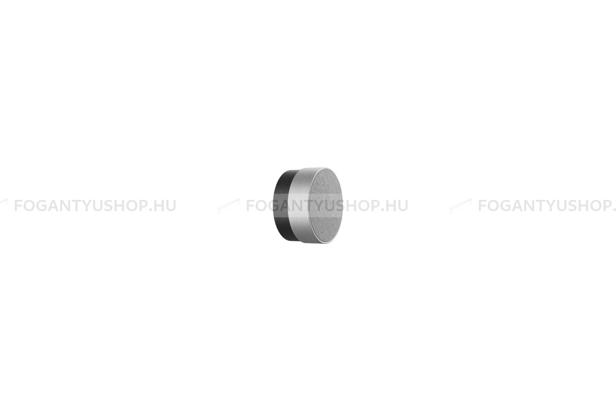 FURNIPART Bútorfogantyú - RADIO - 1 furatos - Fekete kőris - szálcsiszolt 994/66 - Fa - Fával kombinált fém bútorfogantyú