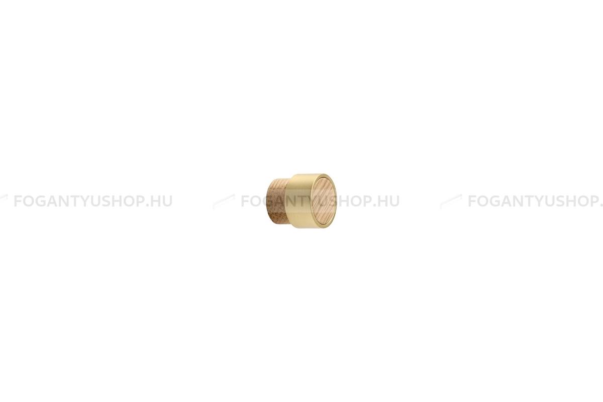 FURNIPART Fogantyú - RADIO MINI - 1 furatos - Lakkozott tölgy - csiszolt arany 052/33 - Fa - Fával kombinált fém bútorfogantyú