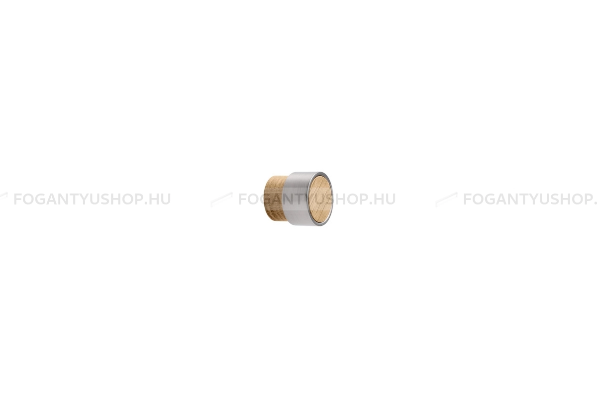 FURNIPART Fogantyú - RADIO MINI - 1 furatos - Lakkozott tölgy - szálcsiszolt 052/66 - Fa - Fával kombinált fém bútorfogantyú
