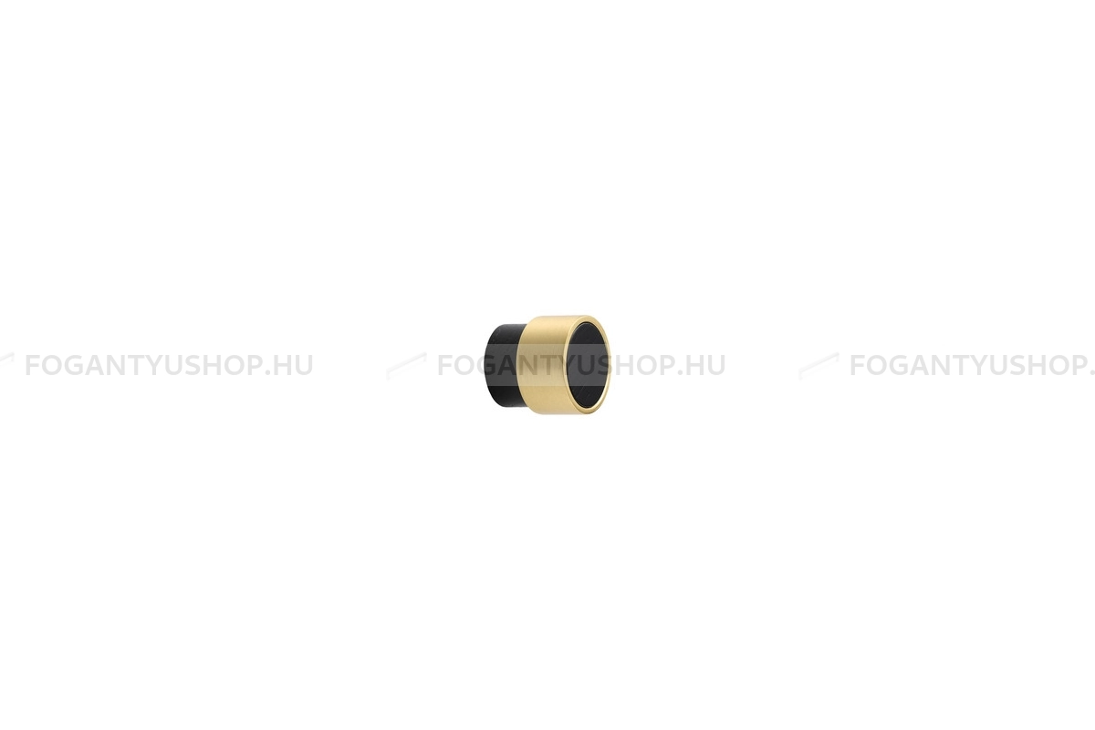 FURNIPART Bútorfogantyú - RADIO MINI - 1 furatos - Fekete kőris - csiszolt arany 994/33 - Fa - Fával kombinált fém bútorfogantyú