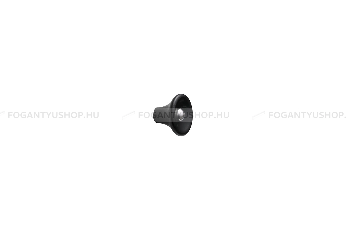 FURNIPART Bútorfogantyú - RECTA - 1 furatos - Fekete kőris - selyemfényű acél 994/25 - Fa - Fa bútorfogantyú