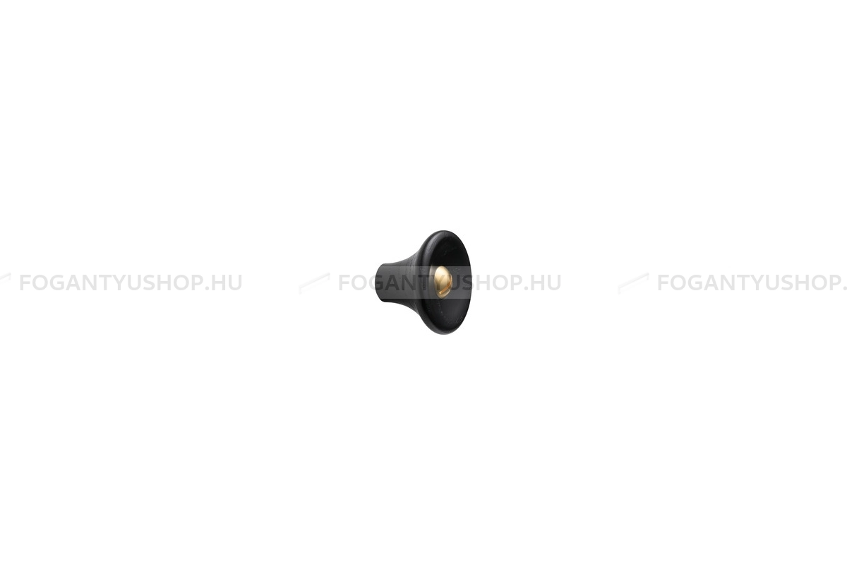 FURNIPART Fogantyú - RECTA - 1 furatos - Fekete kőris - fényes sárgaréz 994/29 - Fa - Fa bútorfogantyú