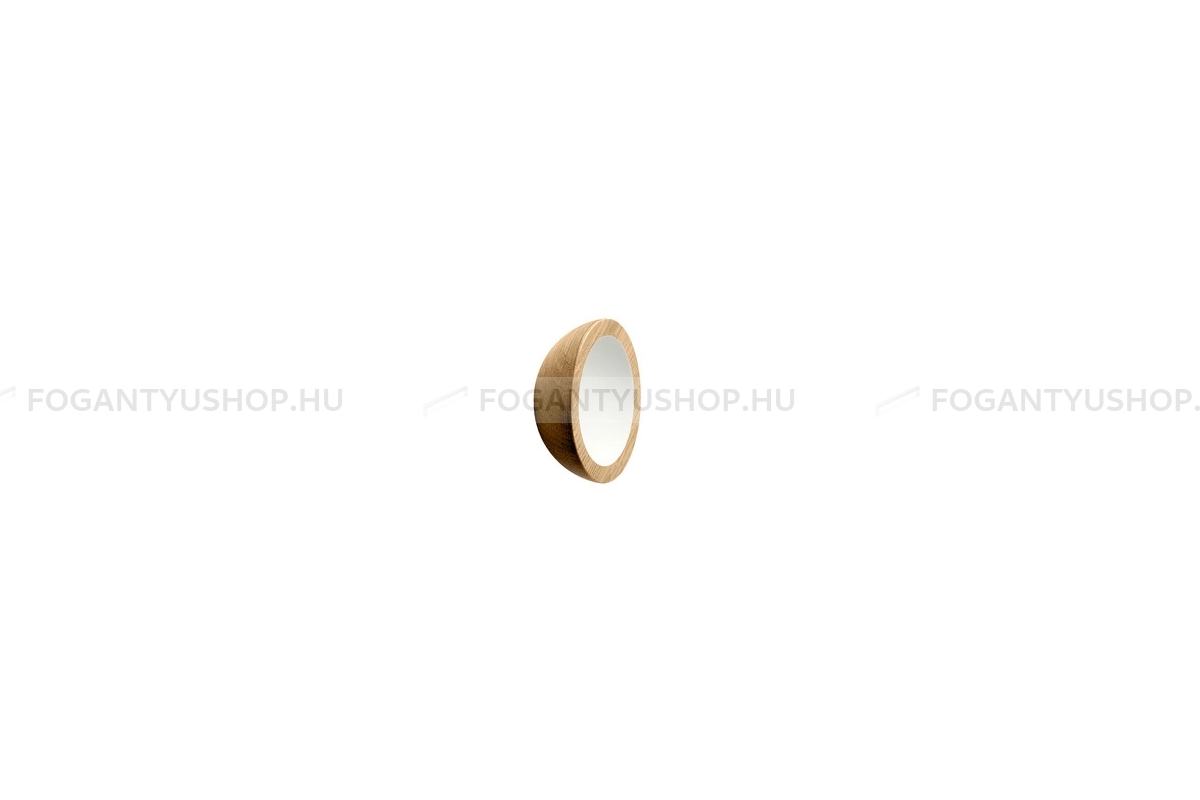 FURNIPART Bútor fogantyú - WOK - 1 furatos - Lakkozott tölgy - fehér 052/504 - Fa - Fa bútorfogantyú