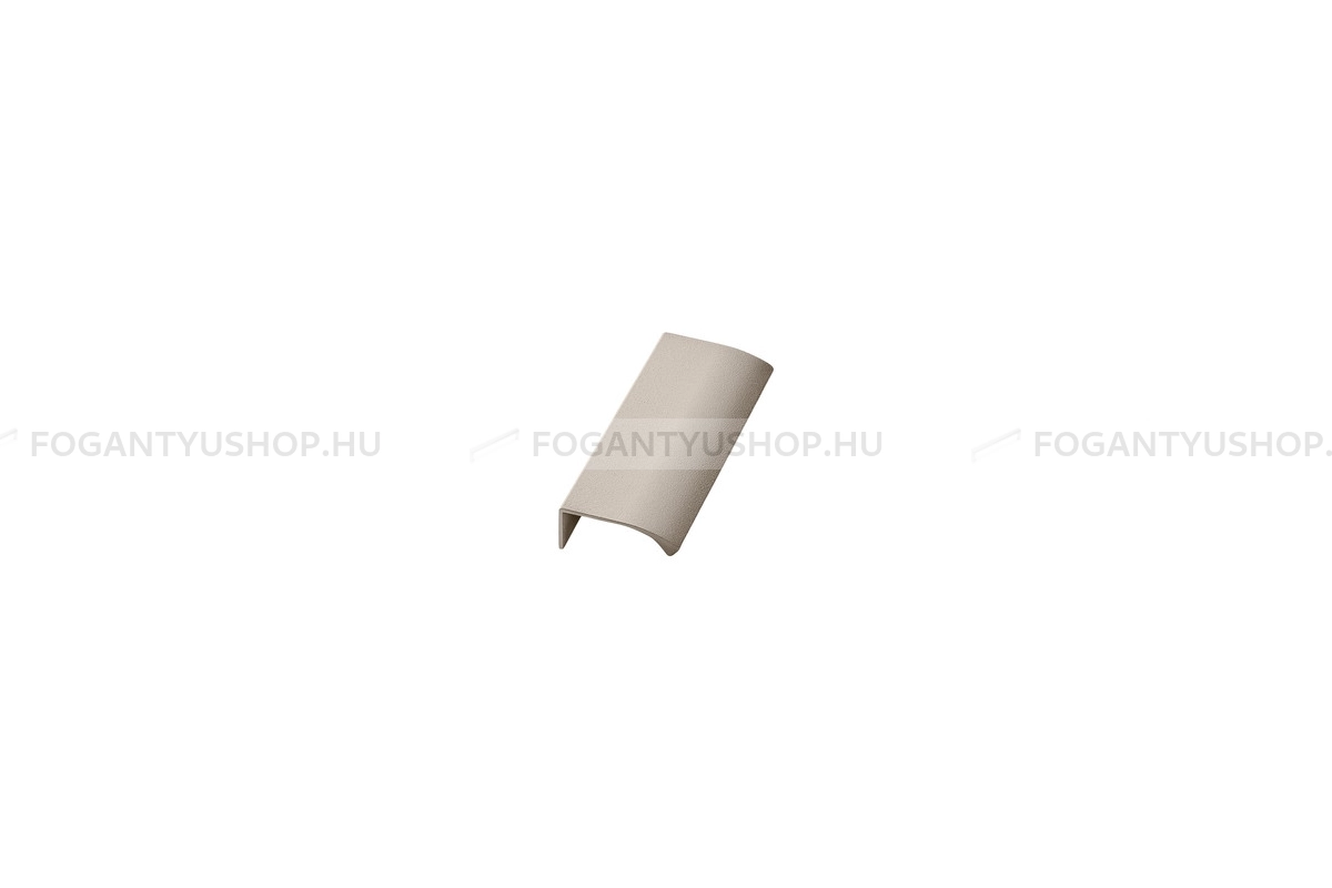 FURNIPART Fogantyú - EDGE Straight textúrált - 1 furatos - Textúrált bézs S2005 - Alumínium - Bútorajtó élére ültethető színes fém fogantyú