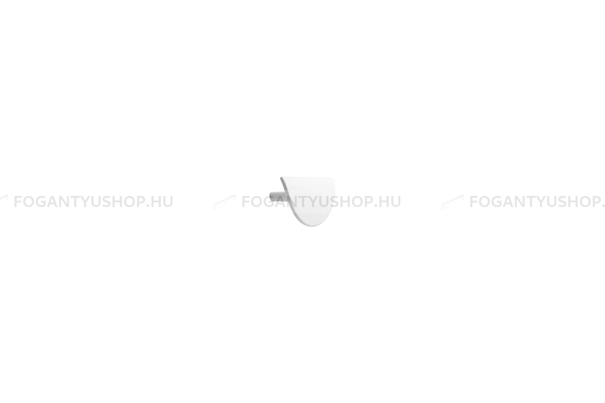 FURNIPART Bútor fogantyú - HORIZON SMALL - furattáv 32 mm - Matt fehér 0500 - Zamak fém ötvözet - Egy méretben gyártott színes fém bútorfogantyú