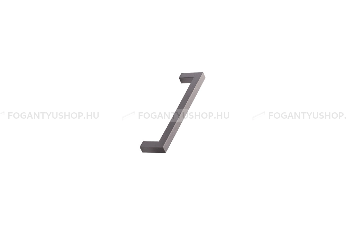 FURNIPART Fogantyú - SQEARE 10 - furattáv 128 mm - Csiszolt antracit 91 - Alumínium - Egy méretben gyártott színes fém bútorfogantyú