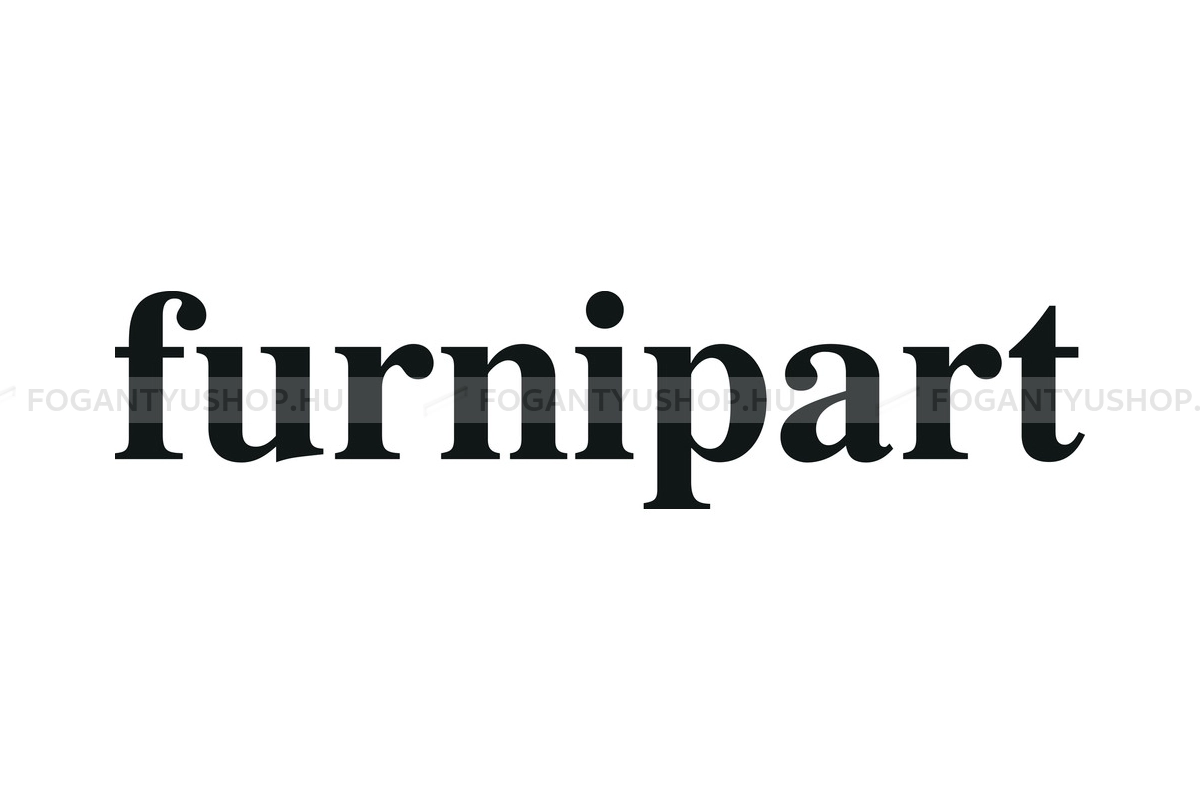 FURNIPART Bútor fogantyú - REGULAR 2 talp - 1 furatos - Matt fekete 99 - Inox - Egy méretben gyártott színes fém bútorfogantyú