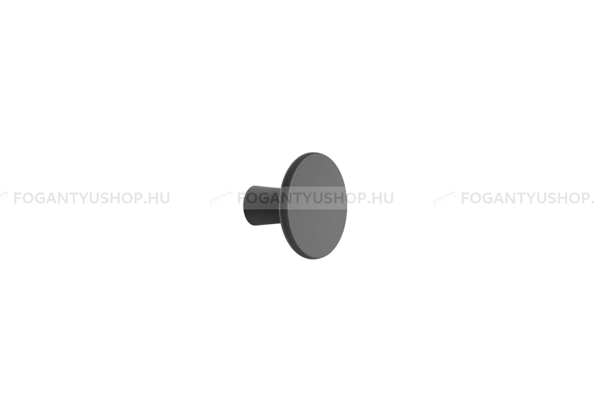 FURNIPART Gombfogantyú - TERRA öntöttvas - 1 furatos - Fekete 9005 - Öntöttvas - Színes fém gombfogantyú, bútorgomb