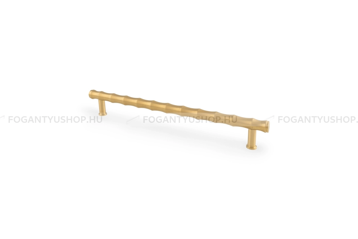 ALEXANDER & WILKS Fogantyú - Crispin Bamboo 224 - furattáv 224 mm - PVD szatén réz - Réz - Prémium két furatos bútorfogantyúk