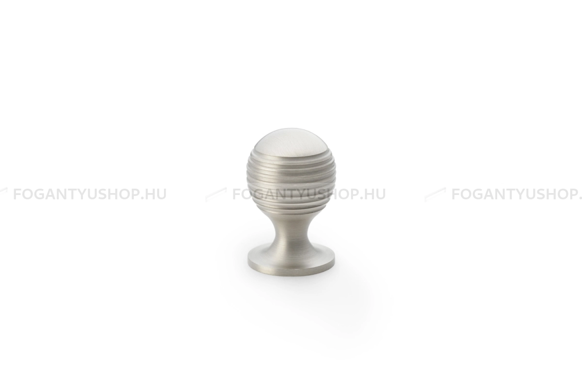 ALEXANDER & WILKS Bútor fogantyú - Caesar 25 - 1 furatos - szatén nikkel - Réz - Prémium gombfogantyú, bútorgomb