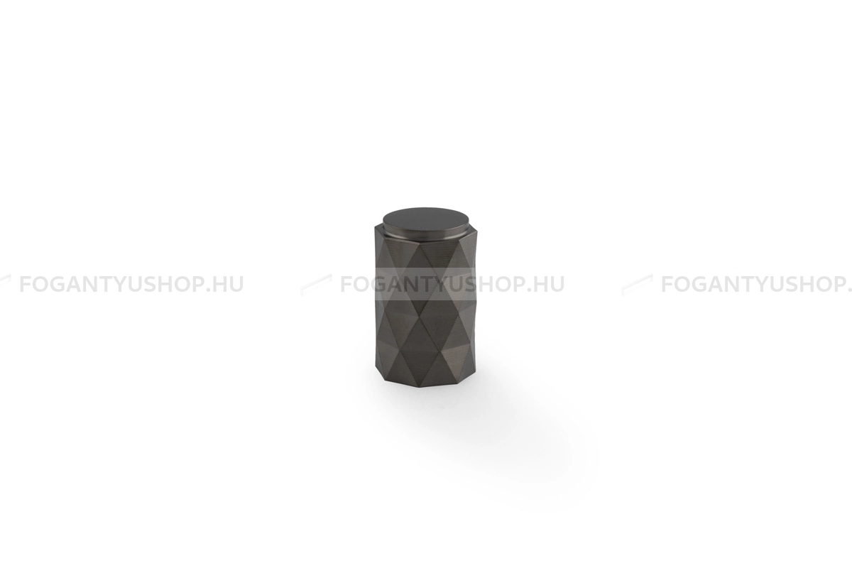 ALEXANDER & WILKS Fogantyú - Diamond Cut 30 - 1 furatos - PVD sötét bronz - Réz - Prémium gombfogantyú, bútorgomb