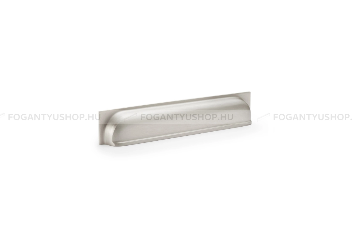 ALEXANDER & WILKS Bútor fogantyú - Quantock 203 - furattáv 203 mm - szatén nikkel - Réz - Prémium kagyló fogantyúk