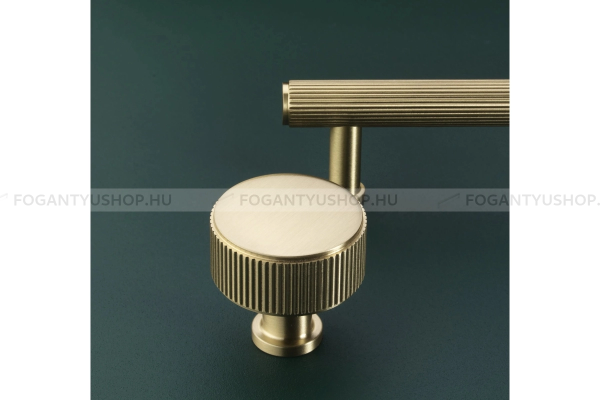 CROFTS & ASSINDER Bútorfogantyú - Stirling 35 - 1 furatos - szatén réz - Réz - Prémium gombfogantyú, bútorgomb