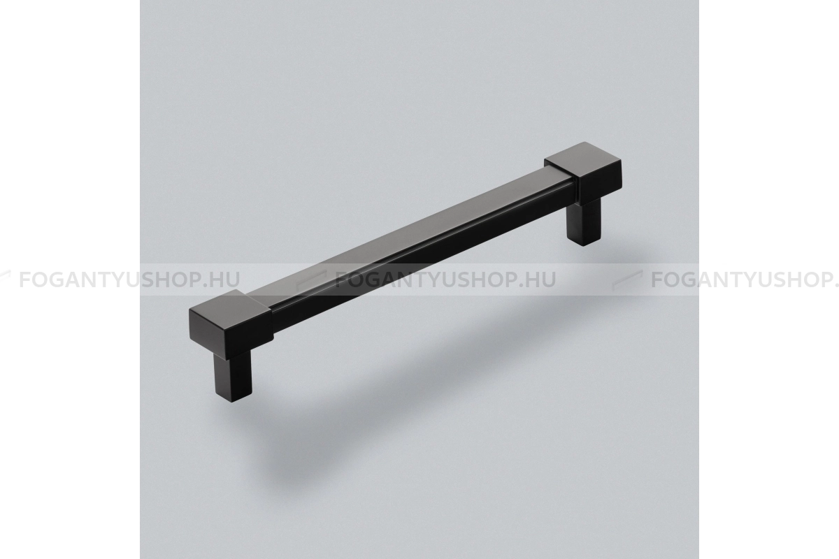 HENDEL & HENDEL Bútor fogantyú - Bailgate 160 - furattáv 160 mm - fekete - Zamak fém ötvözet - Prémium két furatos bútorfogantyúk
