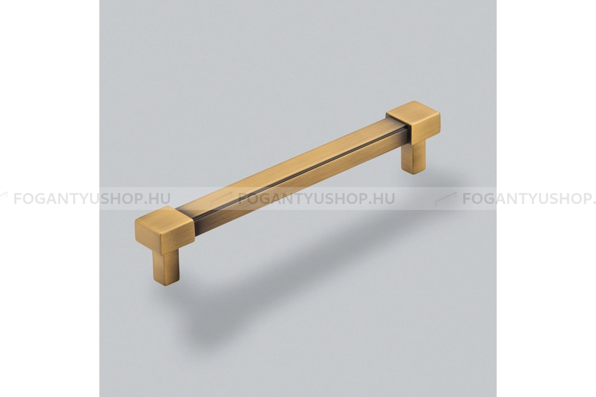 HENDEL & HENDEL Fogantyú - Bailgate 160 - furattáv 160 mm - antik réz - Zamak fém ötvözet - Prémium két furatos bútorfogantyúk