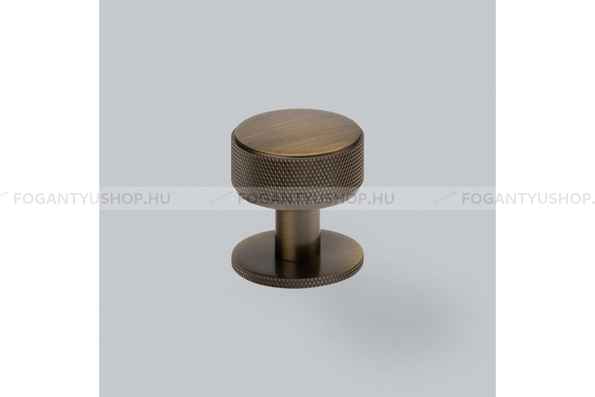 HENDEL & HENDEL Fogantyú - Belgravia 35 - 1 furatos - antik réz - Réz - Prémium gombfogantyú, bútorgomb