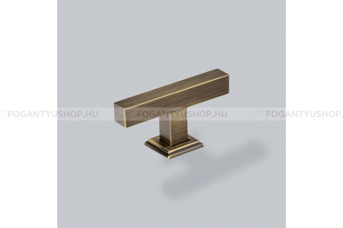 HENDEL & HENDEL Bútorfogantyú - Liberty - 1 furatos - antik réz - Zamak fém ötvözet - Prémium T-fogantyúk, T-gombfogantyúk