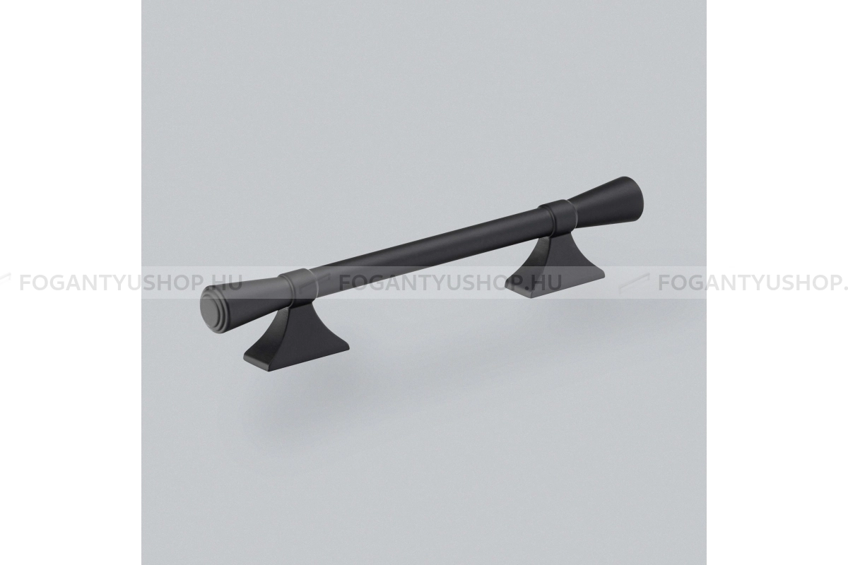 HENDEL & HENDEL Bútor fogantyú - Pembrey 128 - furattáv 128 mm - fekete - Zamak fém ötvözet - Prémium két furatos bútorfogantyúk