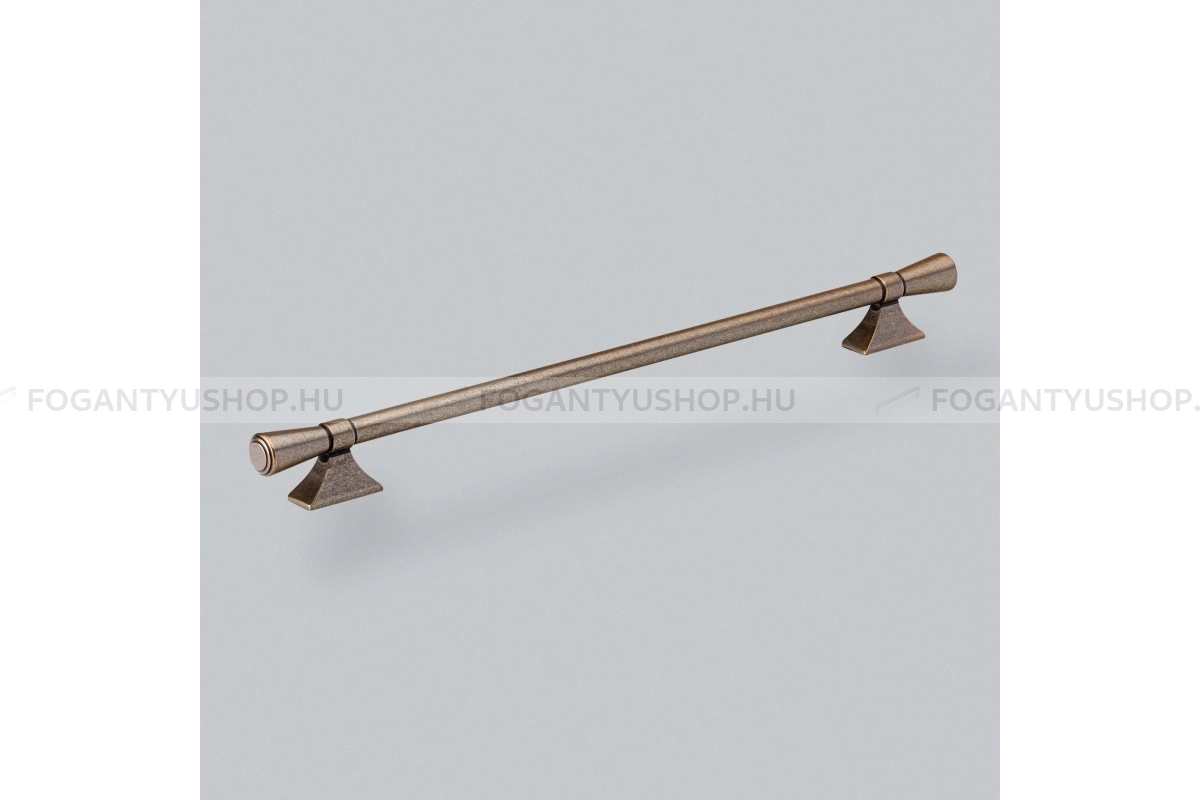 HENDEL & HENDEL Fogantyú - Pembrey 320 - furattáv 320 mm - bronz - Zamak fém ötvözet - Prémium két furatos bútorfogantyúk