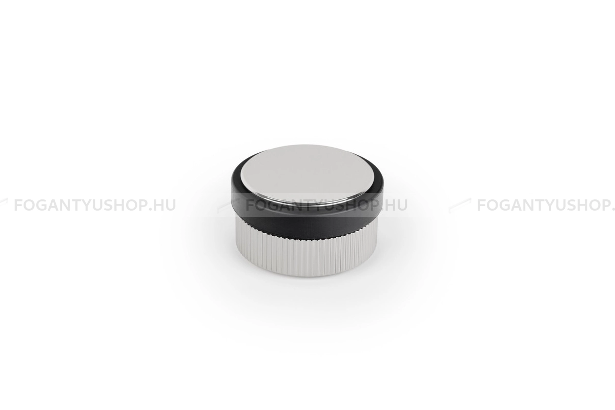 VIEFE Ajtóütköző BROOKLYN 62mm, alumínium, polírozott nikkel - Polírozott nikkel L05 - Zamak fém ötvözet - Ajtóütköző, ajtókitámasztó (padlóra tehető, padlóra, falra, ajtóra szerelhető)