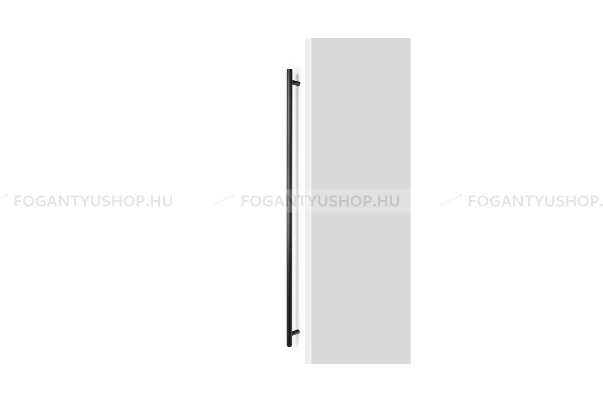 VIEFE Bútor fogantyú - BOTO BIG - furattáv 1024 mm - Csiszolt fekete L30 - Alumínium - Egy méretben gyártott színes fém bútorfogantyú