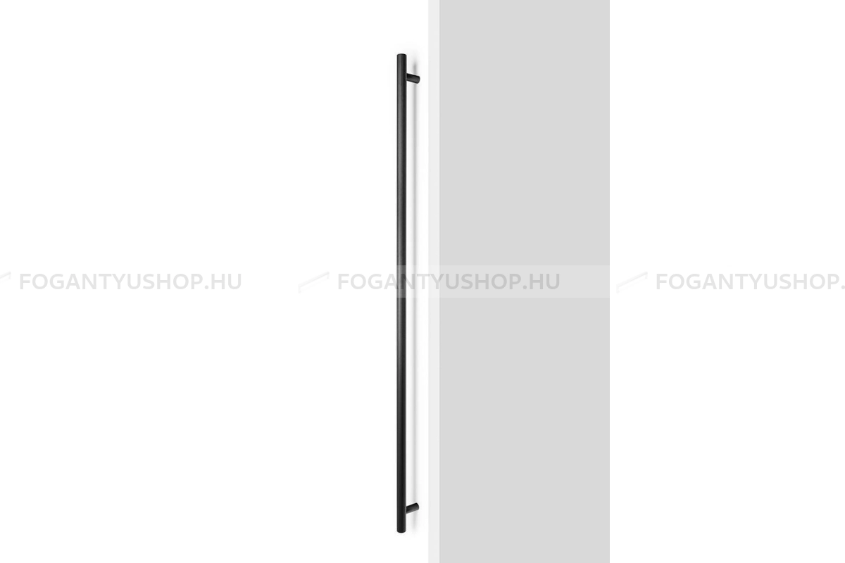 VIEFE Bútor fogantyú - BOTO BIG - furattáv 1024 mm - Csiszolt fekete L30 - Alumínium - Egy méretben gyártott színes fém bútorfogantyú