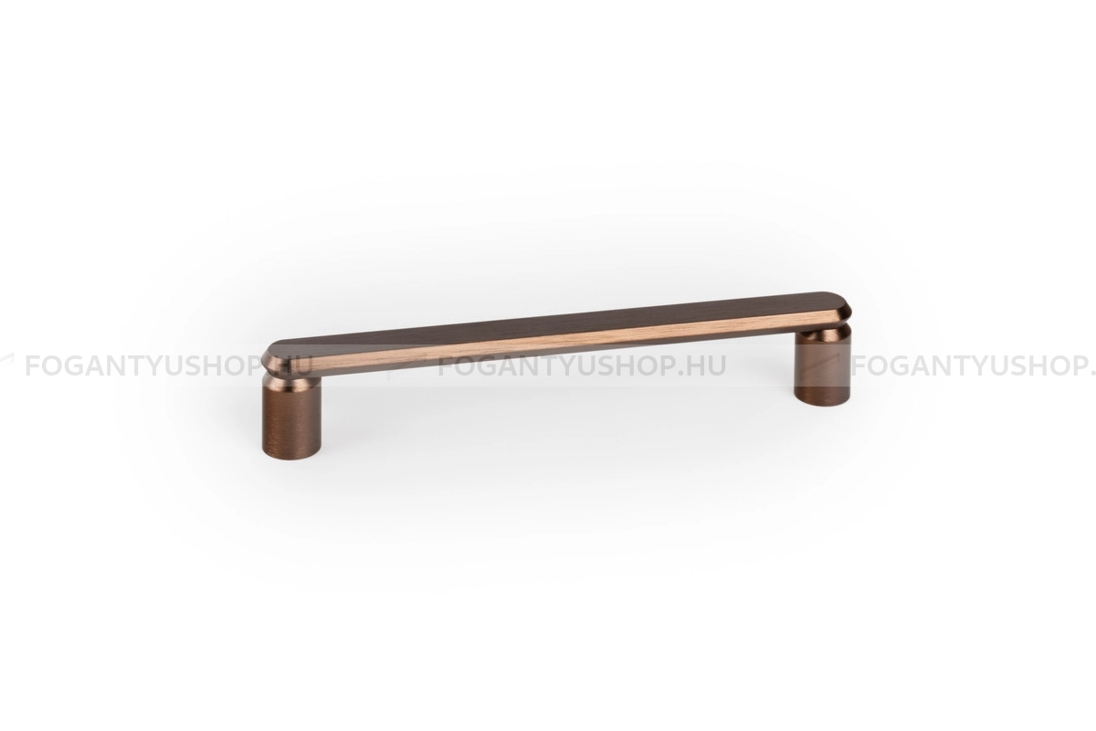 VIEFE Bútor fogantyú - FASE - furattáv 160 mm - Csiszolt bronz L619 - Alumínium - Egy méretben gyártott színes fém bútorfogantyú
