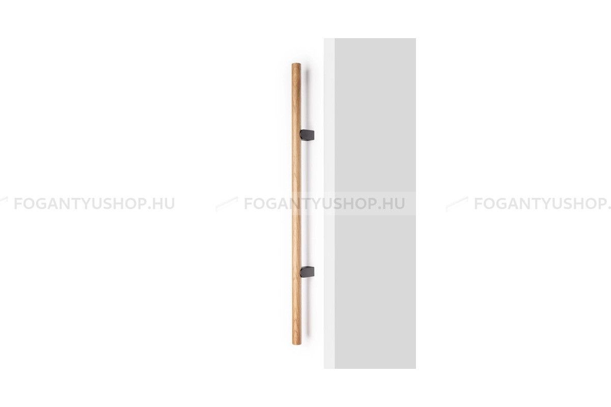 VIEFE Fogantyú - KUMO WOOD BIG töl - furattáv 320 mm - Alumínium - Fával kombinált fém bútorfogantyú