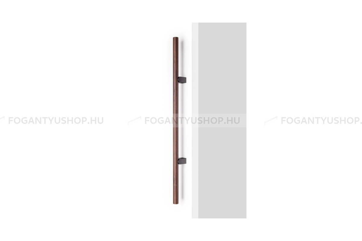 VIEFE Bútor fogantyú - KUMO WOOD BIG - furattáv 320 mm - Alumínium - Fával kombinált fém bútorfogantyú