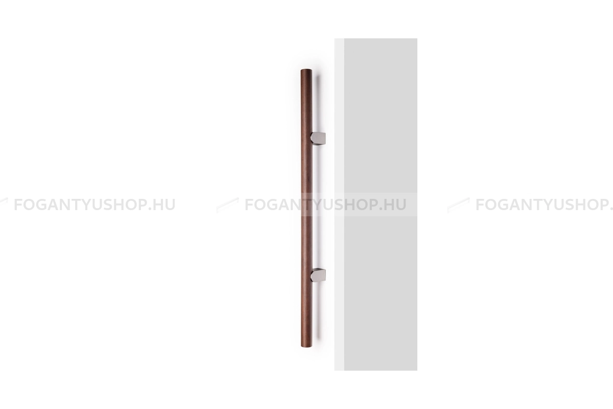 VIEFE Fogantyú - KUMO WOOD BIG ONE - furattáv 1056 mm - Dió + szálcsiszolt N2417 - Alumínium - Fával kombinált fém bútorfogantyú
