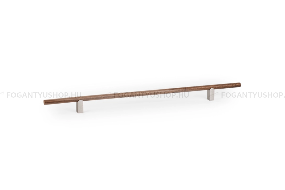 VIEFE Fogantyú - KUMO WOOD - furattáv 320 mm - Dió + szálcsiszolt N2417 - Alumínium - Fával kombinált fém bútorfogantyú