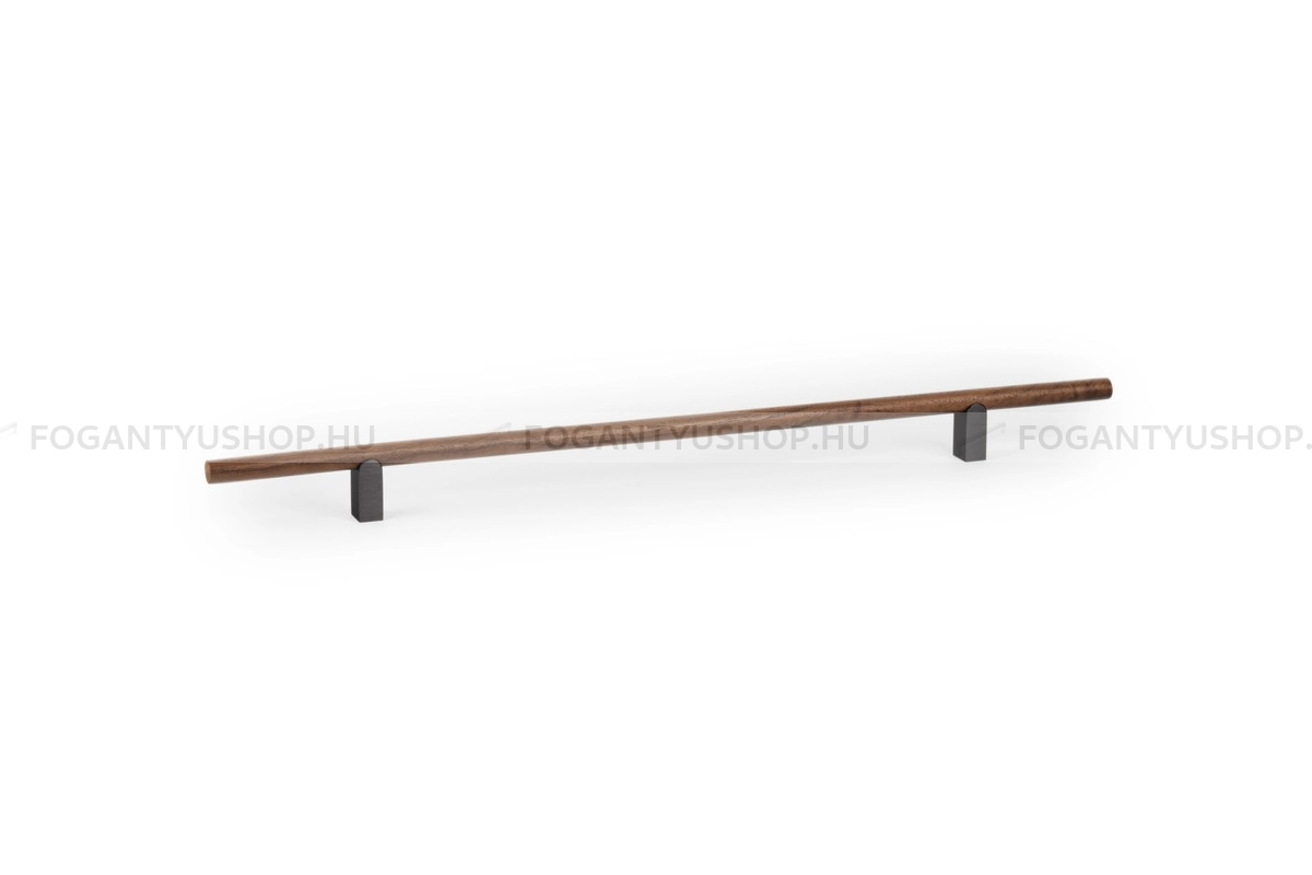 VIEFE Fogantyú - KUMO WOOD - furattáv 320 mm - Tölgy + szálcsiszolt N2416 - Alumínium - Fával kombinált fém bútorfogantyú