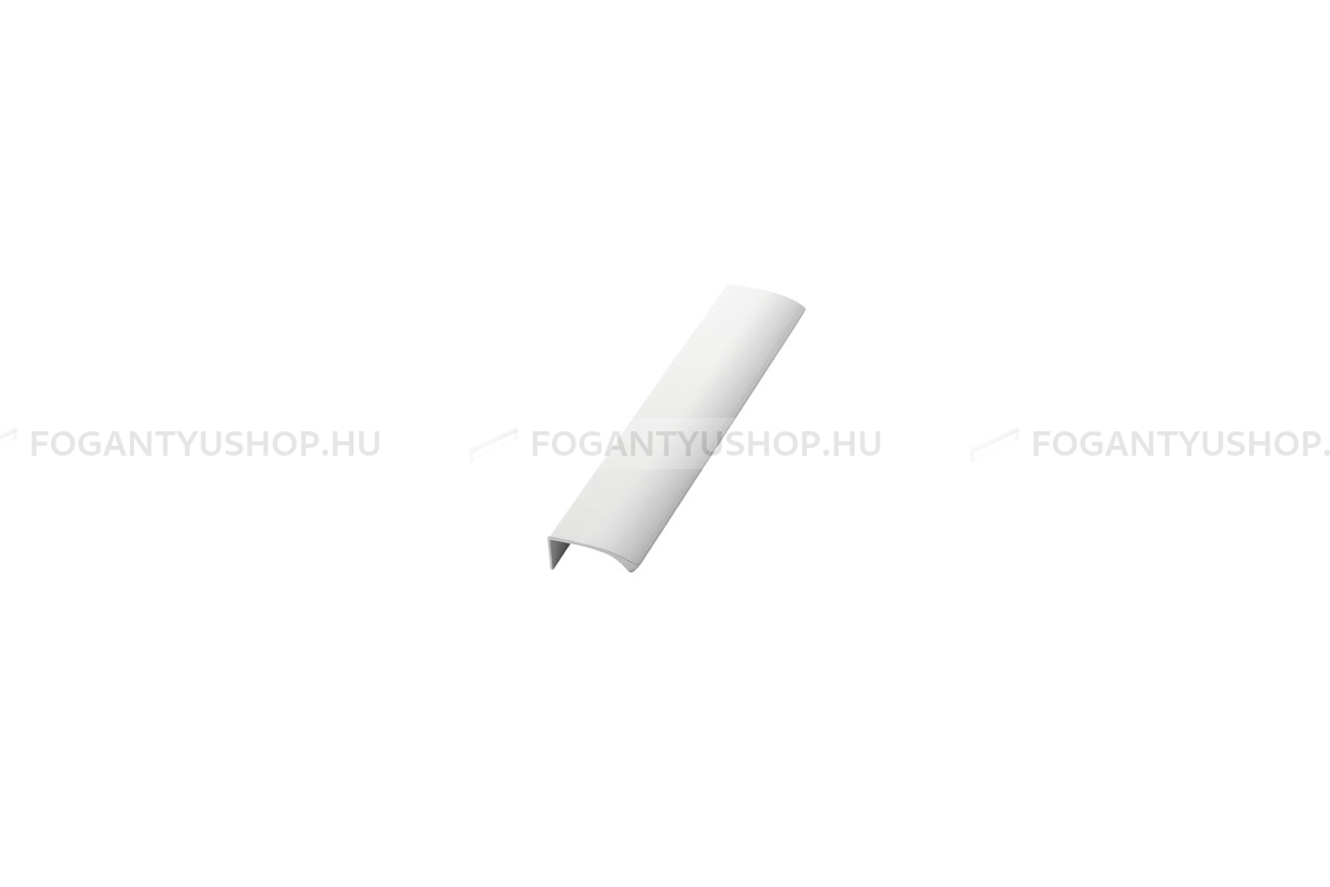 FURNIPART Bútor fogantyú - EDGE Straight - 1 furatos - Fehér 9010 - Alumínium - Bútorajtó élére ültethető színes fém fogantyú
