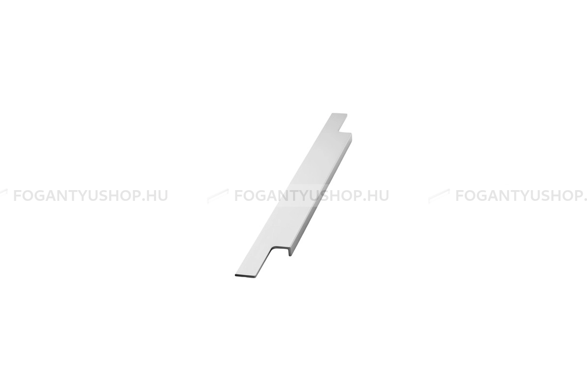FURNIPART Bútor fogantyú - TRIM marható 66 - 1 furatos - Szálcsiszolt 66 - Alumínium - Bútorajtó élébe marható, süllyeszthető fém fogantyú