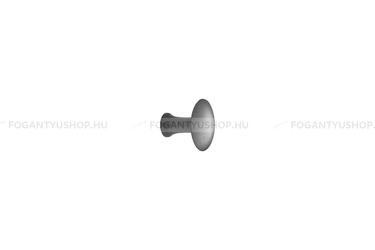 FURNIPART Gombfogantyú - CASTLE w/O ring - 1 furatos - Antik szürke 22 - Zamak fém ötvözet - Antikolt, vintage fém gombfogantyú (szögletes, kerek)