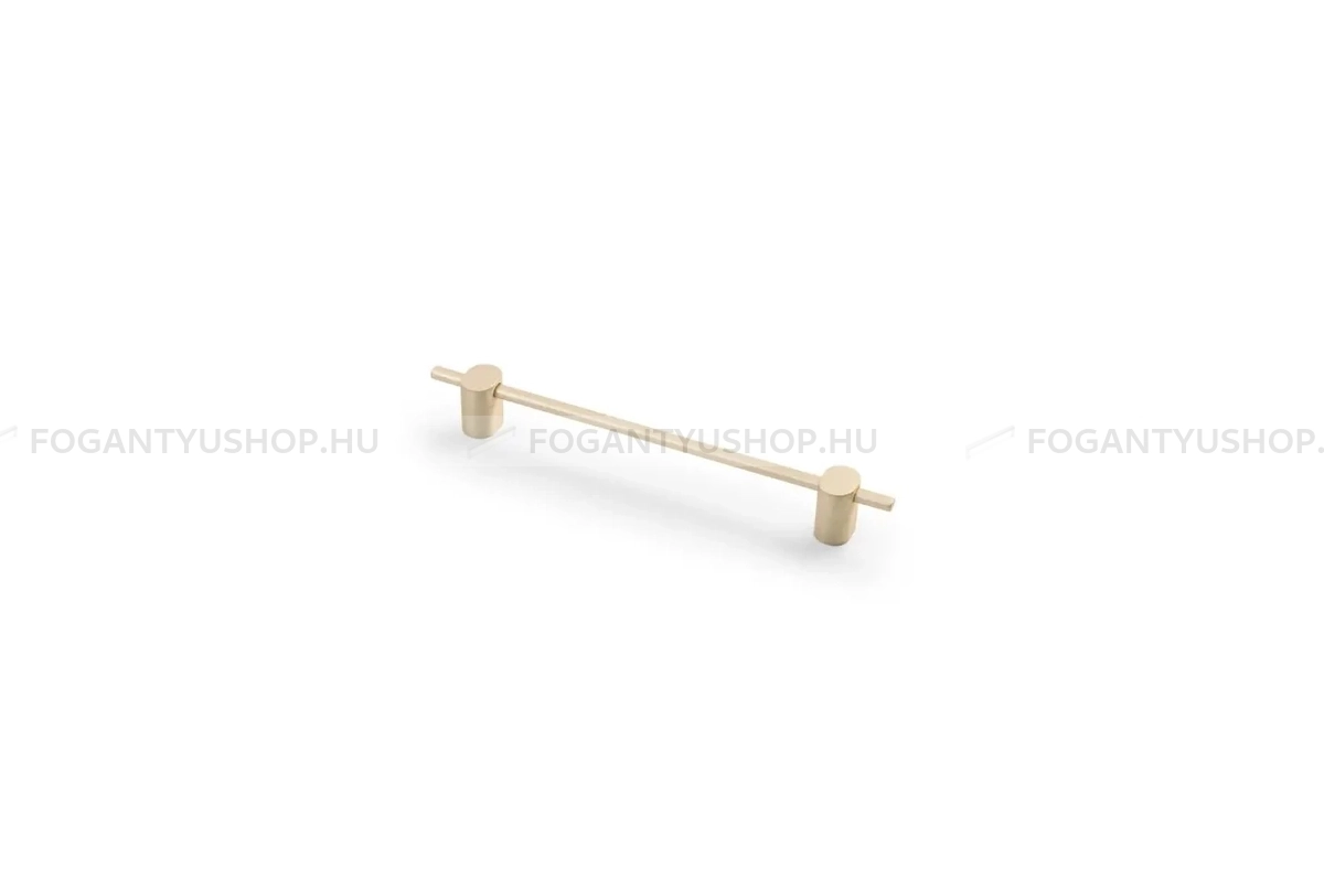 GTV Fogantyú - STRAW - furattáv 160 mm - Csiszolt arany 22 - Alumínium - Egy méretben gyártott színes fém bútorfogantyú