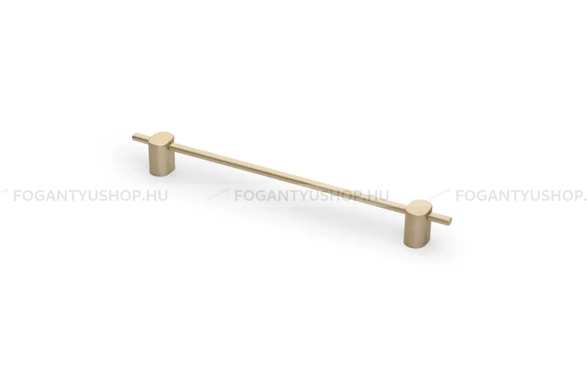 GTV Bútorfogantyú - STRAW - furattáv 192 mm - Matt fekete 20M - Alumínium - Egy méretben gyártott színes fém bútorfogantyú