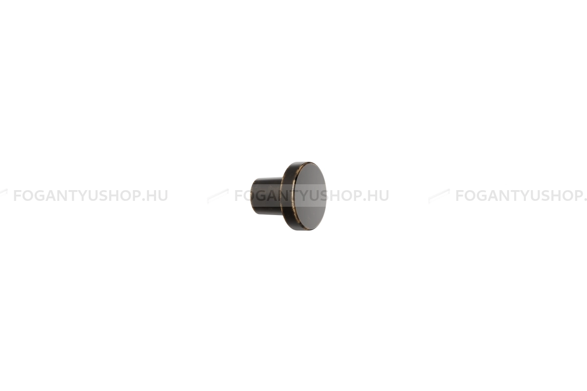 FURNIPART Gombfogantyú - DOT - 1 furatos - Antik barna 23 - Zamak fém ötvözet - Antikolt, vintage fém gombfogantyú (szögletes, kerek)