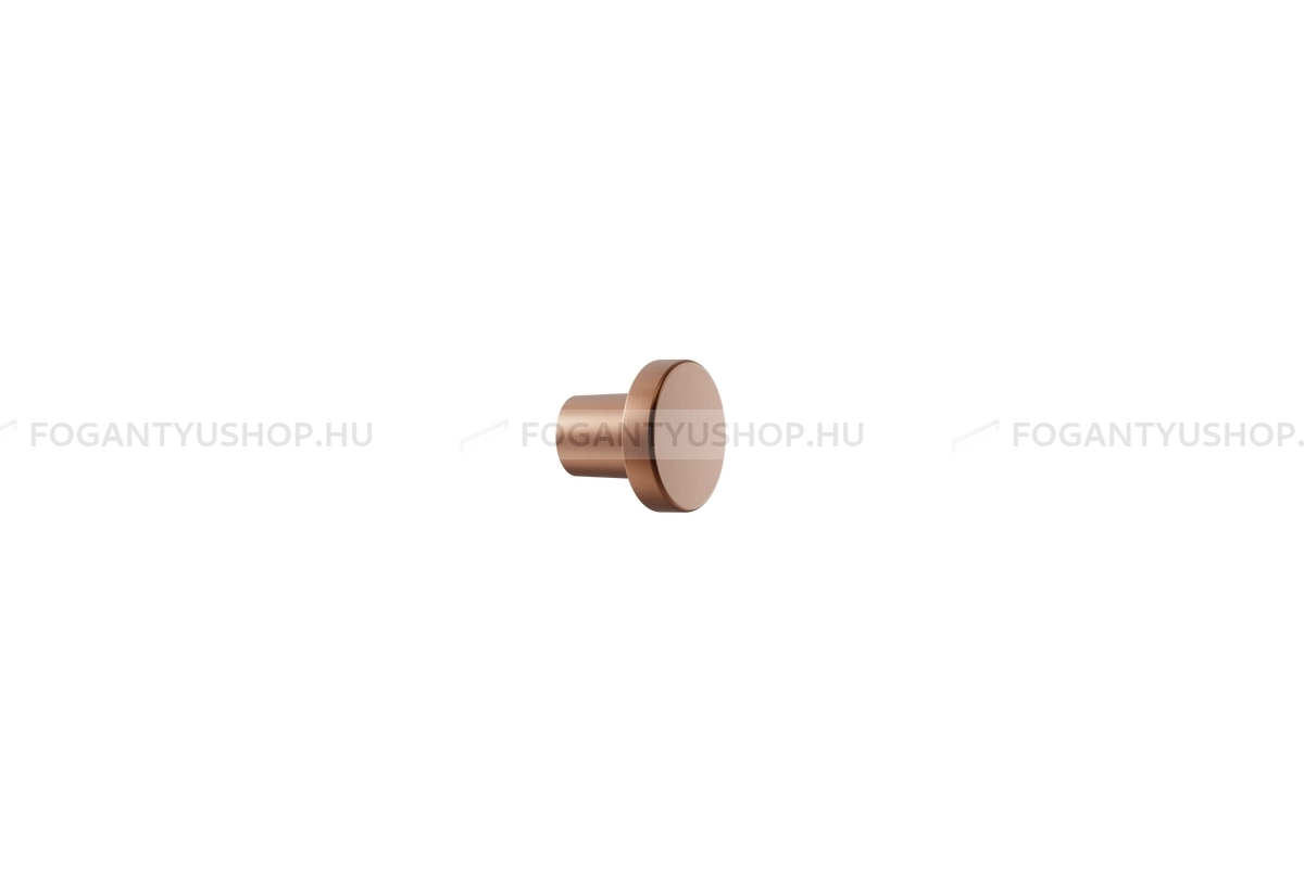 FURNIPART Gombfogantyú - DOT - 1 furatos - Csiszolt réz 96 - Zamak fém ötvözet - Színes fém gombfogantyú, bútorgomb