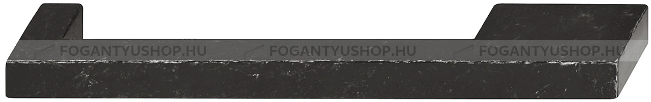 HAFELE Fogantyú - H1380 160 - furattáv 160 mm - Kopott fekete  - Zink fém ötvözet - Klasszikus, vintage, antik fém bútorfogantyú