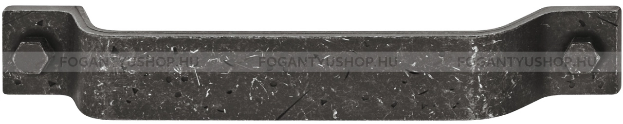 HAFELE Fogantyú - 160 110.22 - furattáv 160 mm - Kopott fekete  - Zink fém ötvözet - Klasszikus, vintage, antik fém bútorfogantyú