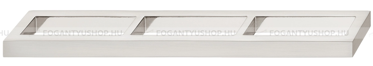 HAFELE Bútorfogantyú - H1320 192 - furattáv 192 mm - Szálcsiszolt nikkel NisatE - Zink fém ötvözet - Egy méretben gyártott fém bútorfogantyú