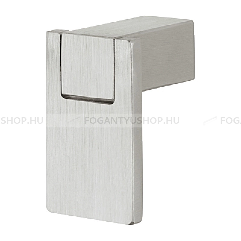 HAFELE Bútorgomb - 112.02 - 1 furatos - Ezüst inox (szálcsiszolt) SNiL - Fém gombfogantyú, bútorgomb (szögletes, kerek)