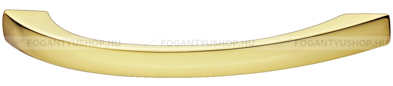 HAFELE Fogantyú - 128 155.00 - furattáv 128 mm - Fényes arany  - Zink fém ötvözet - Egy méretben gyártott színes fém bútorfogantyú
