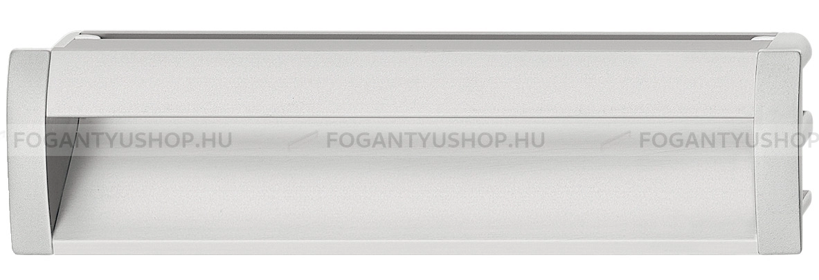 HAFELE Bútorfogantyú - 151.86 - Ezüst Silver - Alumínium - Bútorajtó felületébe marható, süllyeszthető fém fogantyú