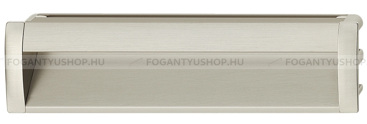 HAFELE Bútor fogantyú - 151.85 - Ezüst inox (szálcsiszolt) SNiL - Alumínium - Bútorajtó felületébe marható, süllyeszthető fém fogantyú